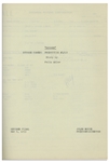 Moe Howard's 22pp. Script Dated May 1953 for The Three Stooges Film ''Spooks!'' -- With Annotations in Moe's Hand Including His Signatures, & Additional 2pp. Shot List & Call Sheet -- Very Good